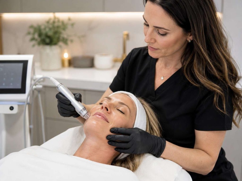 Provider preparing Botox and dermal filler treatment in Colorado Springs
