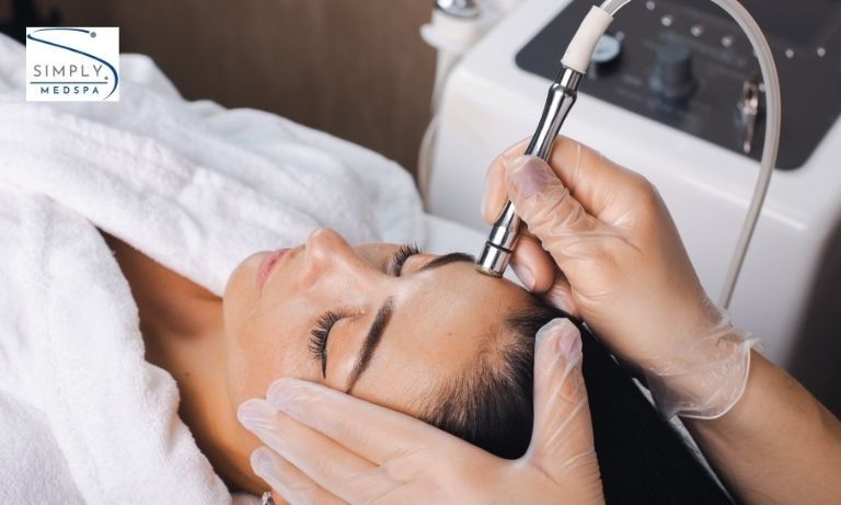 Medical-grade customized facial treatment at Simply MedSpa, Colorado Springs