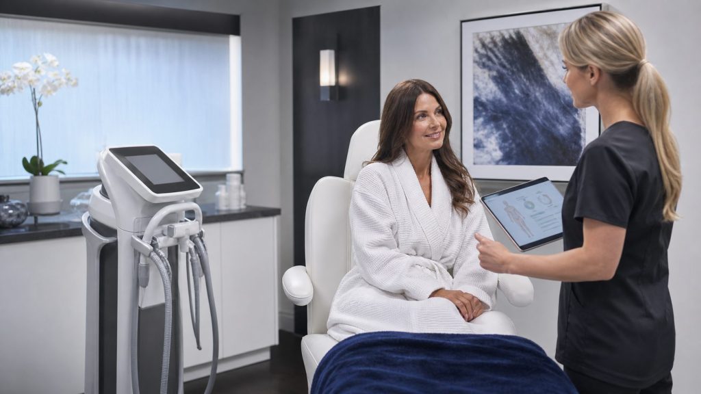 Body contouring consultation at Simply MedSpa
